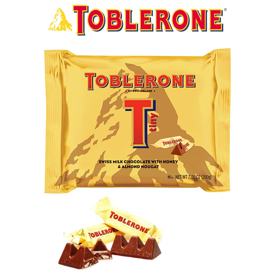Toblerone Млечен шоколад с мед и бадем 200 гр. 25 бр., Продуктови ...