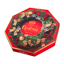 Продуктови Категории Шоколади Bolci Коледна осмоъгълна кутия с шоколадови пралини 198 гр