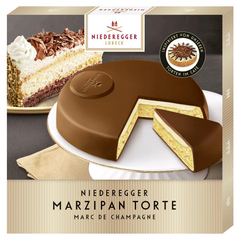 Niederegger Марципанова торта „Marc de Champagne“ в млечен шоколад 185гр.