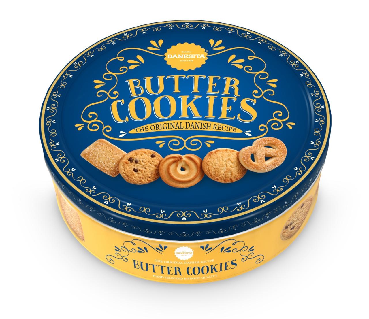 Butter cookies Danesita бисквитиера в метална кутия 454 гр., Подходящ