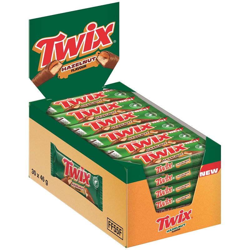 Twix с вкус на лешник 30 бр 1380 гр