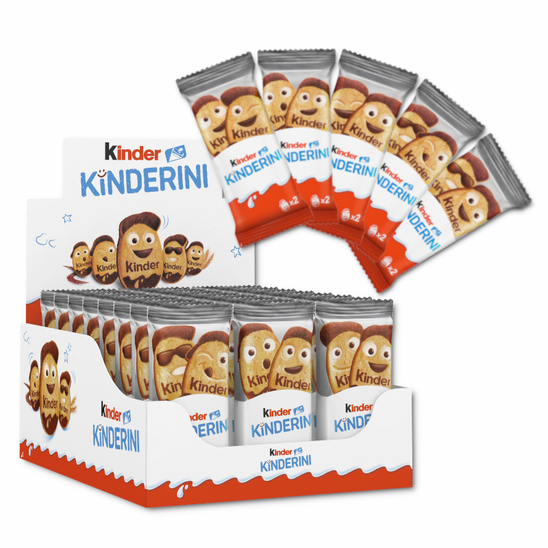 Ferrero Kinder Kinderini бисквити 24 пакета по 2 бр 600 гр