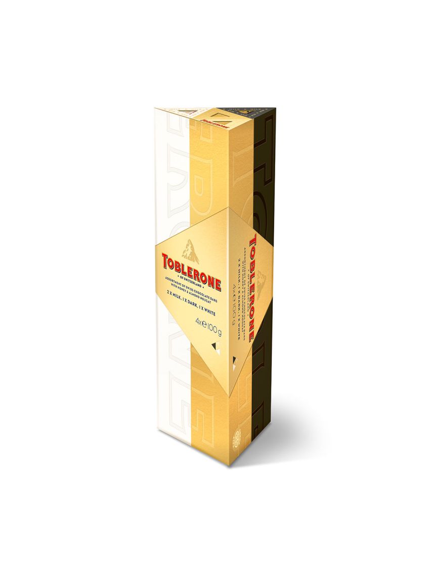 Toblerone Класическа селекция от швейцарски шоколад 4x100 гр ...