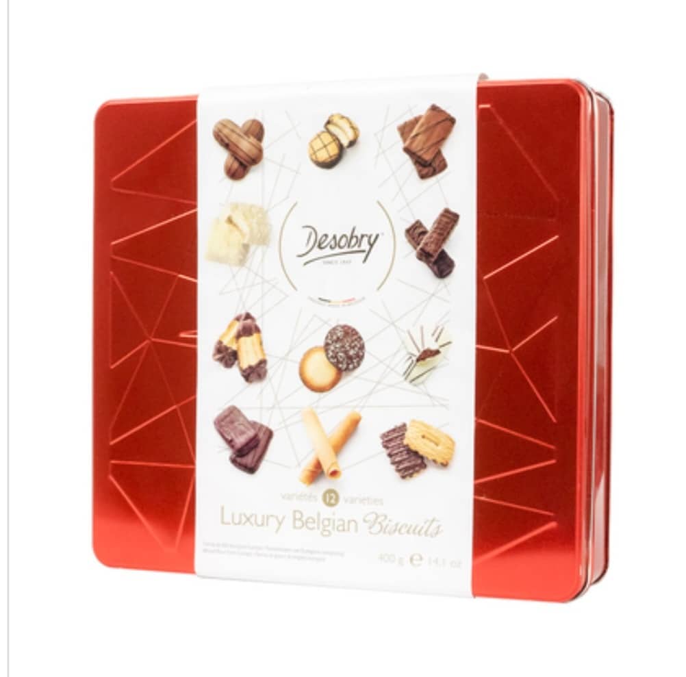 Desobry Red Белгийски бисквити в метална кутия 400 гр, Видове, Млечен ...