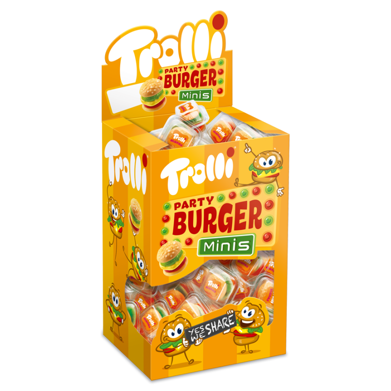 Trolli Желирани парти бургери 80 бр 800 гр