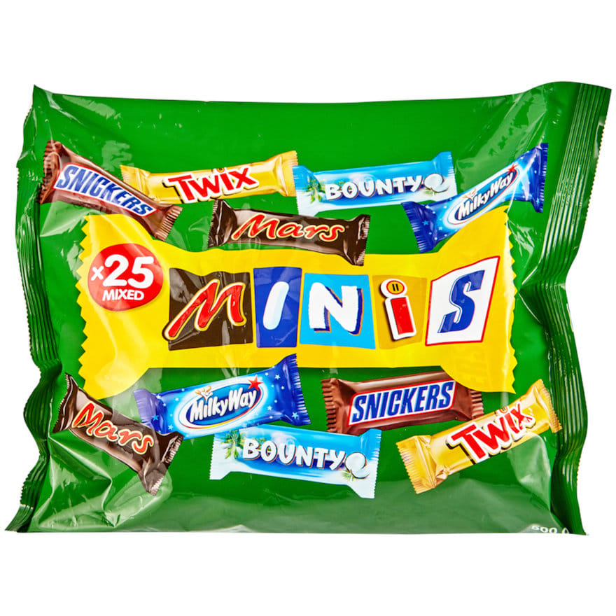 Mars Микс от любими шоколадови блокчета- 25 бр. 500 гр., Продуктови ...