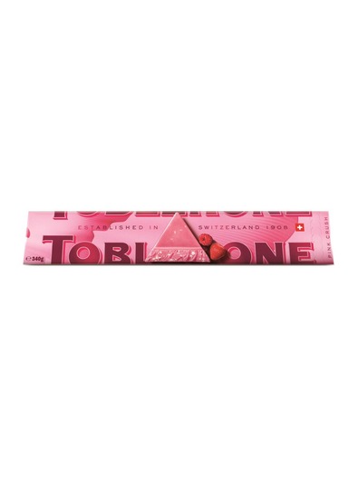 Toblerone Бял шоколад с мед, бадемова нуга и горски плодове 340 гр