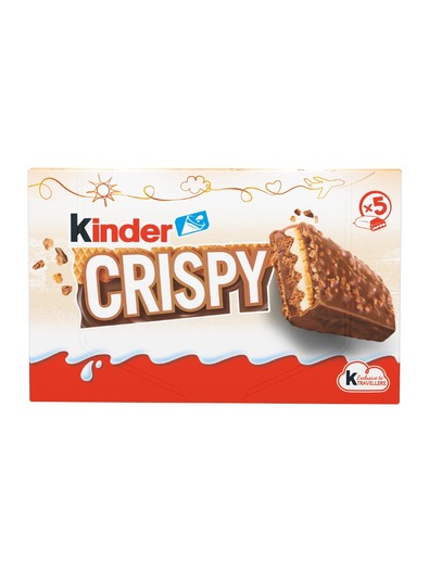 Kinder Crispy шоколадови вафлички 5 бр 170 гр