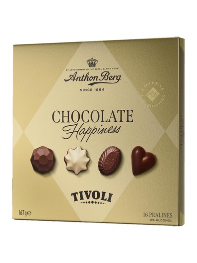 Anthon Berg Tivoli Шоколадови бонбони Щастие 167 гр
