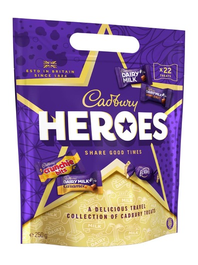 Cadbury Heroes шоколадови бонбони 250 гр 22 бр