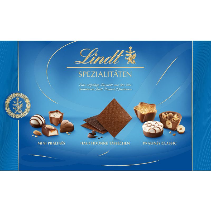 Lindt Spezialitäten Шоколадова бонбониера 44 бр 250 гр