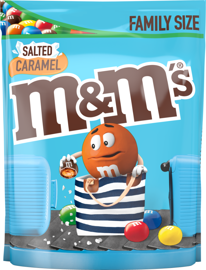 M&M'S Млечен шоколад с център солен карамел (21%), в захарна обвивка ...
