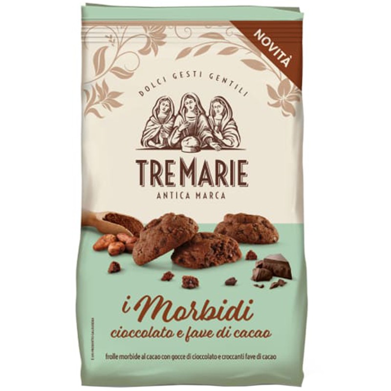 Tre Marie Бисквити с шоколад и какаови зърна 300 гр