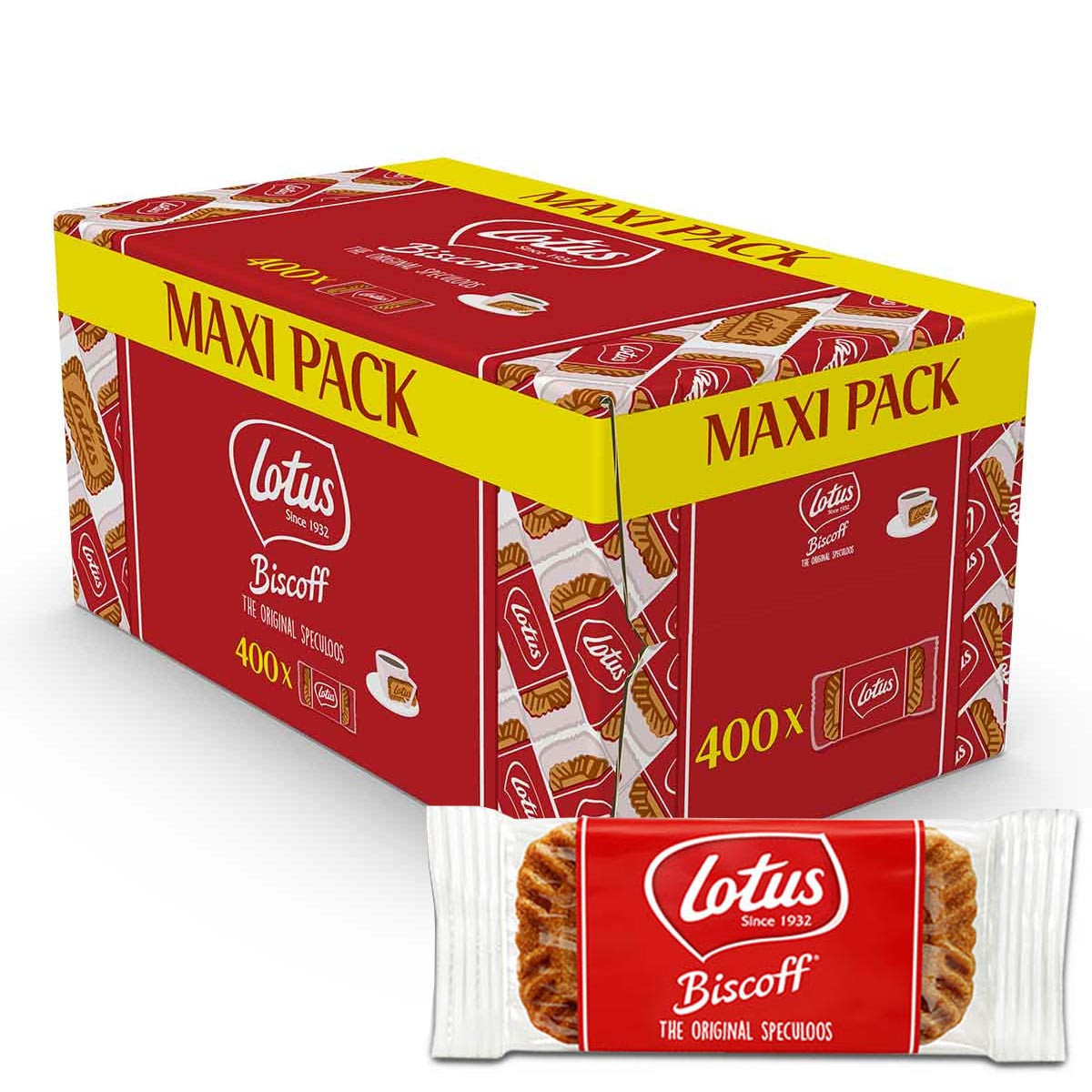 Lotus Biscoff, оригиналните карамелени бисквити, 400 бр 2500 гр ...