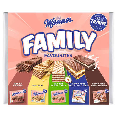 Manner Хрупкави вафлички семеен пакет 600 гр