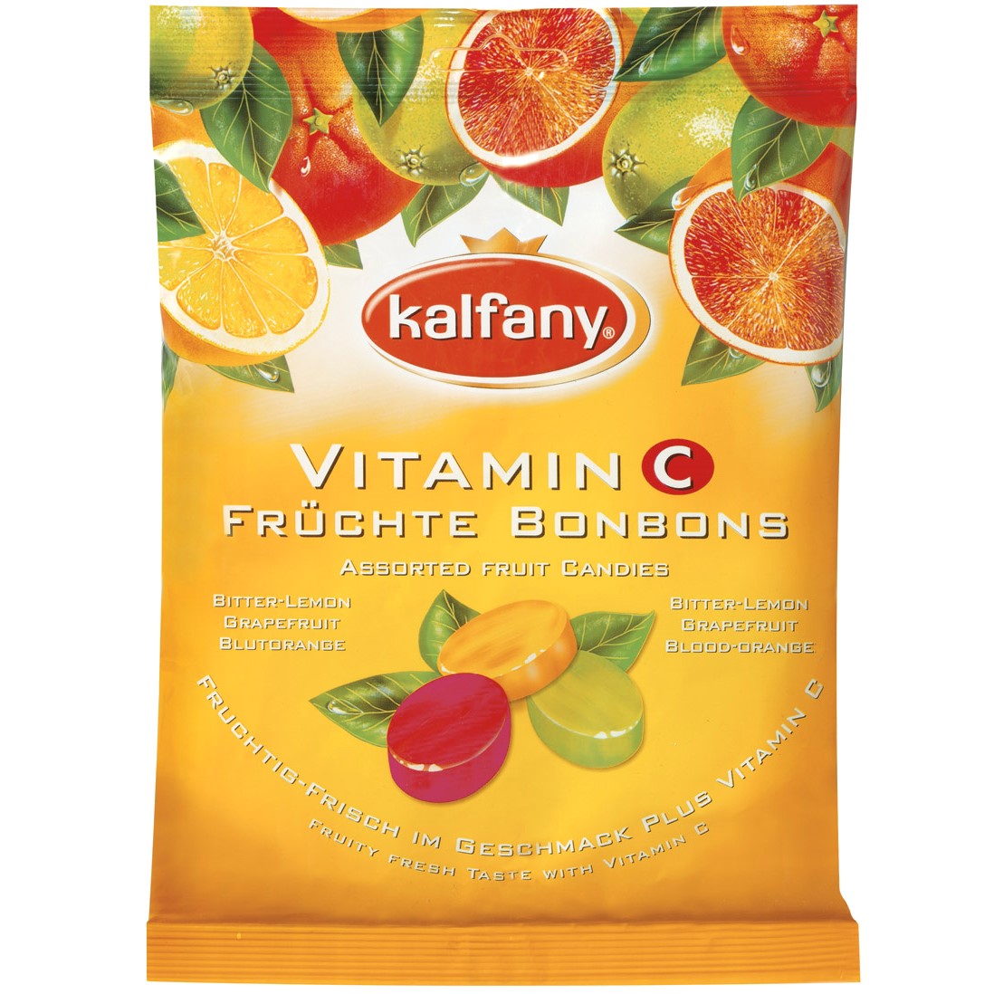 Kalfany Плодови бонбони с вит. C 250 гр. 44 бр., Продуктови Категории ...
