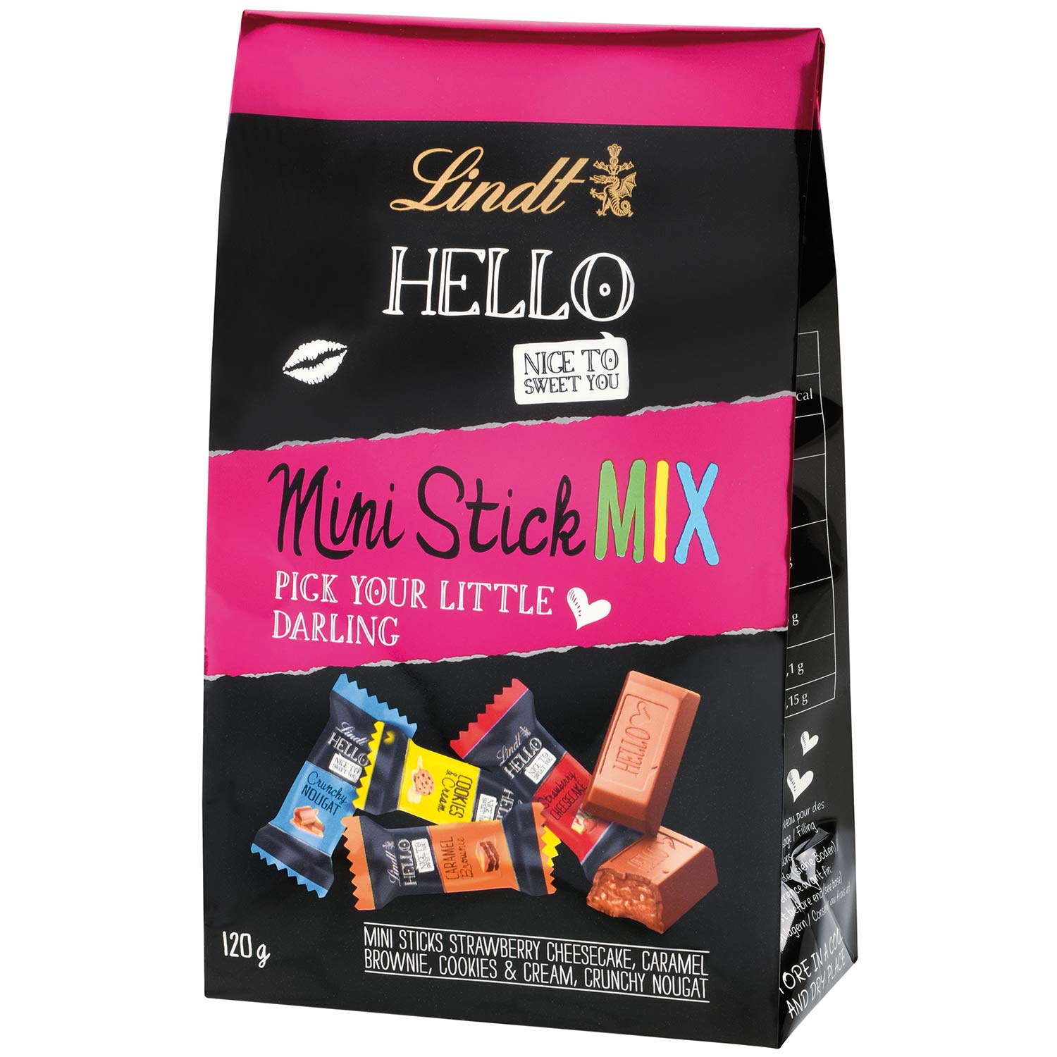 Lindt Hello Микс от шоколадчета 120 гр, Продуктови Категории, Шоколади ...