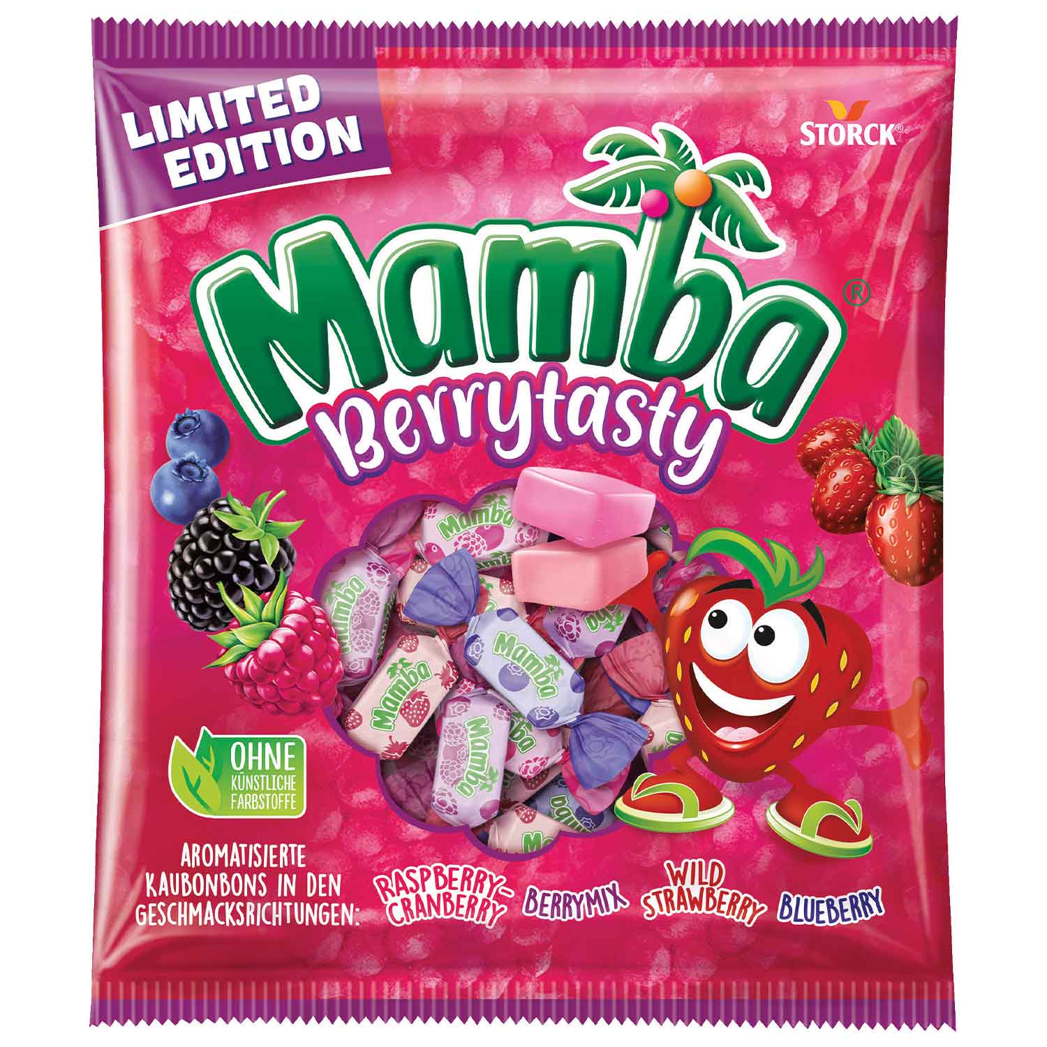 Mamba Дъвчащи бонбони с вкус на горски плодове 290 гр 48 бр