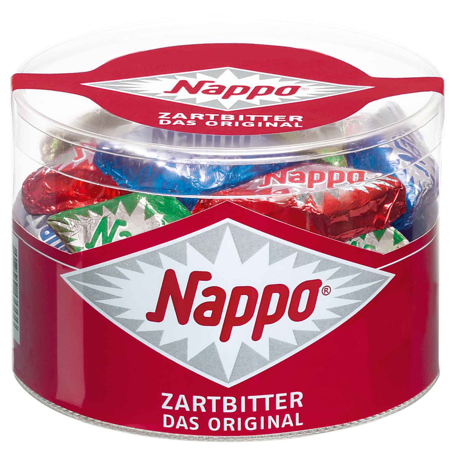 Nappo Индивидуално опаковани диамантени форми, изработени от холандска нуга с глазура от тъмен шоколад 280 гр 36 бр