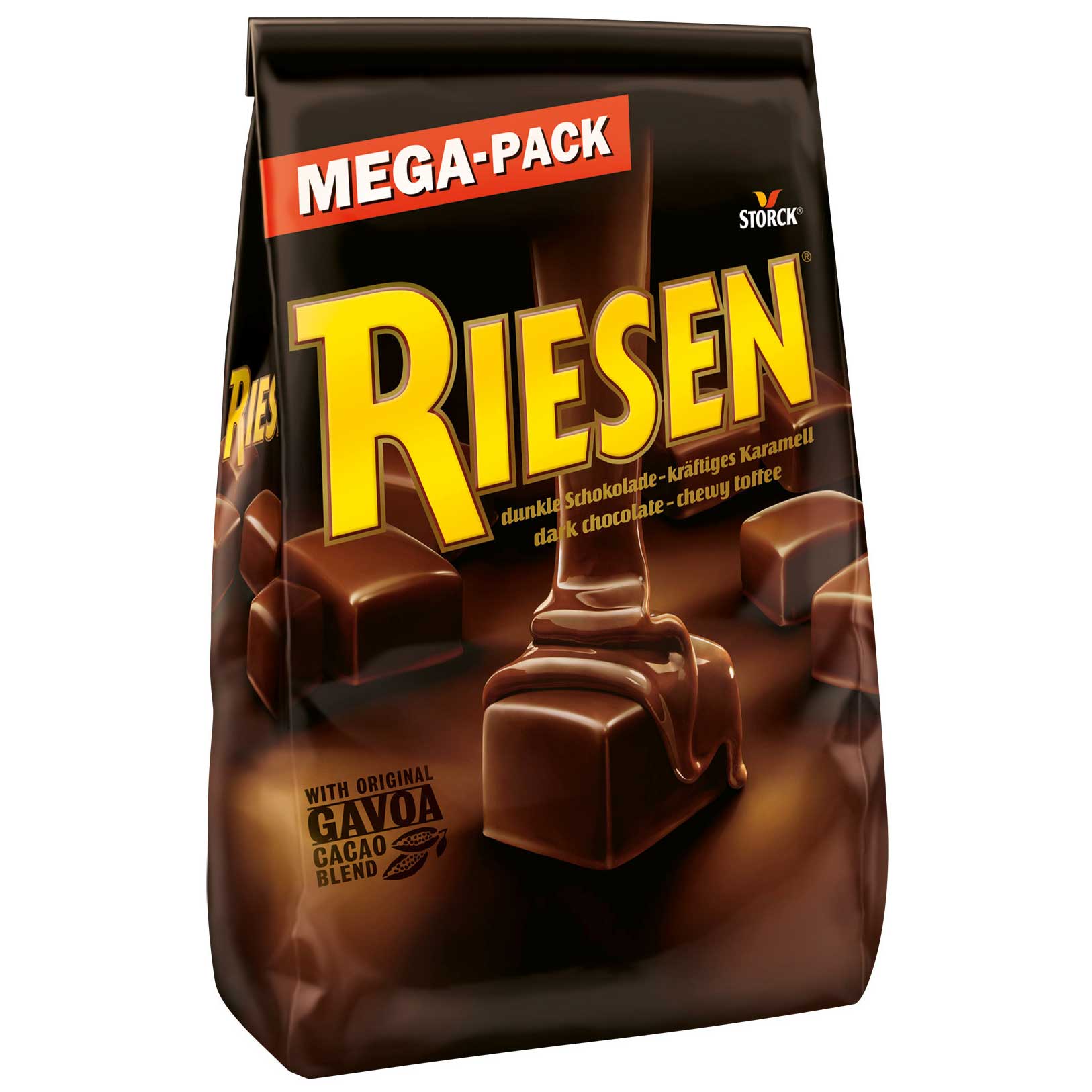 Riesen Шоколадова тофи в богат черен шоколад 900 гр 92 бр