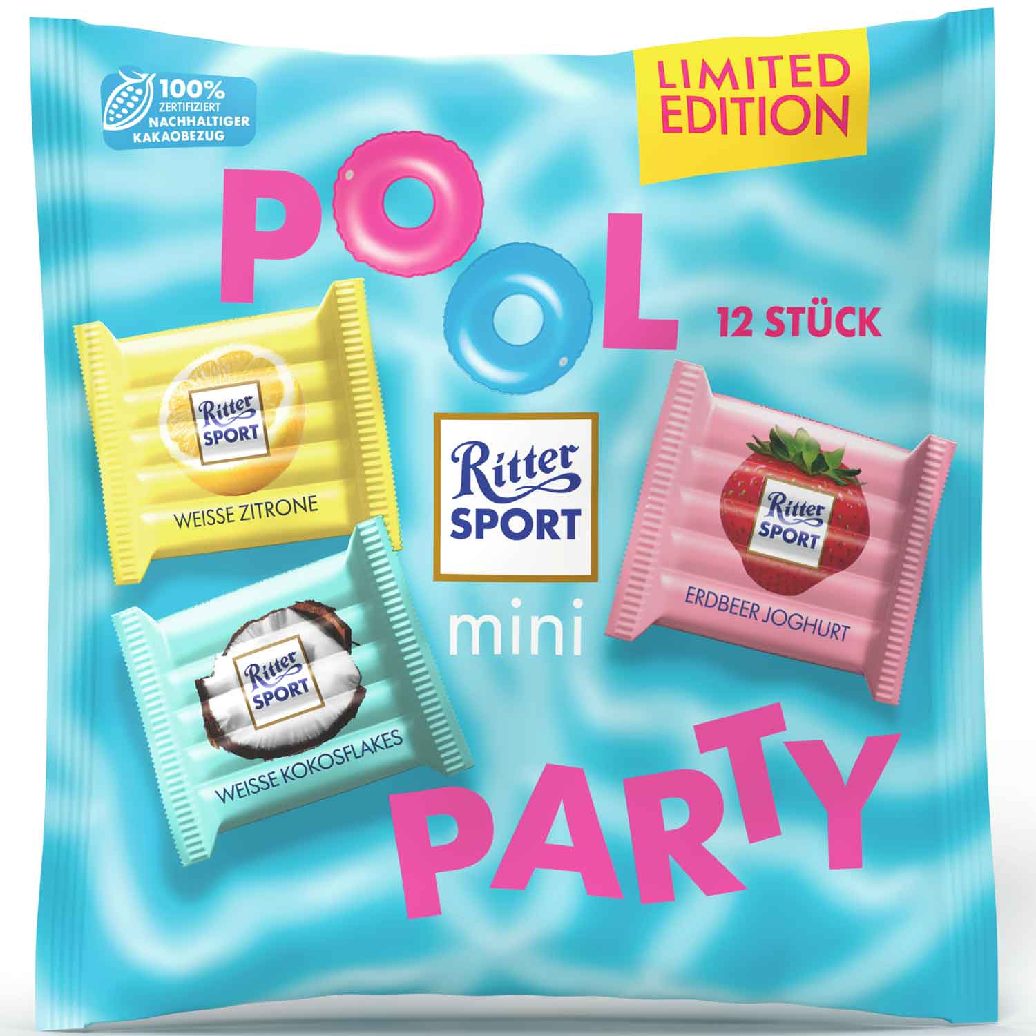 Ritter sport Шоколадчета Плажно парти 12 бр 200 гр, Продуктови ...