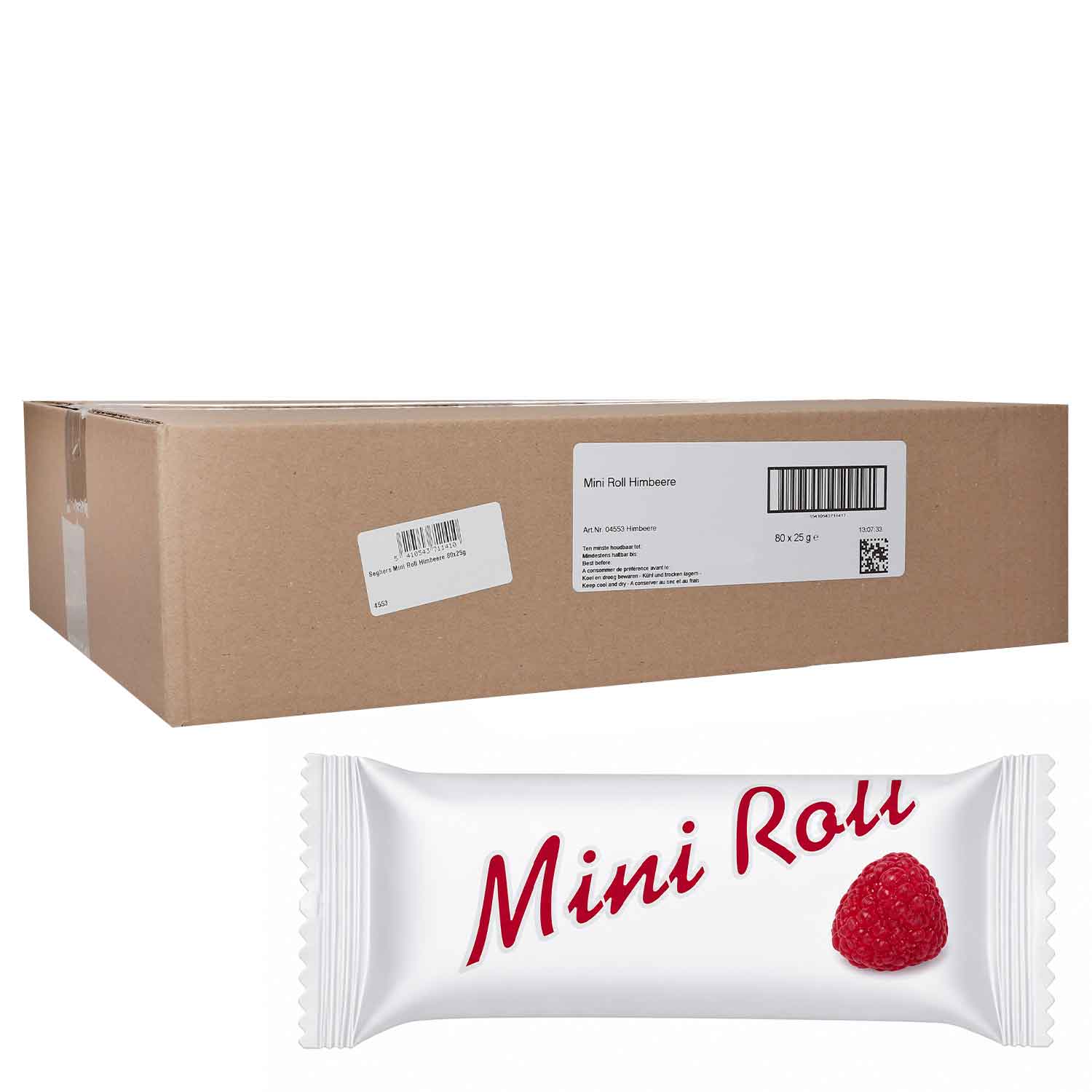 Seghers Мини ролца с вкус на малина 80 бр 2000 гр
