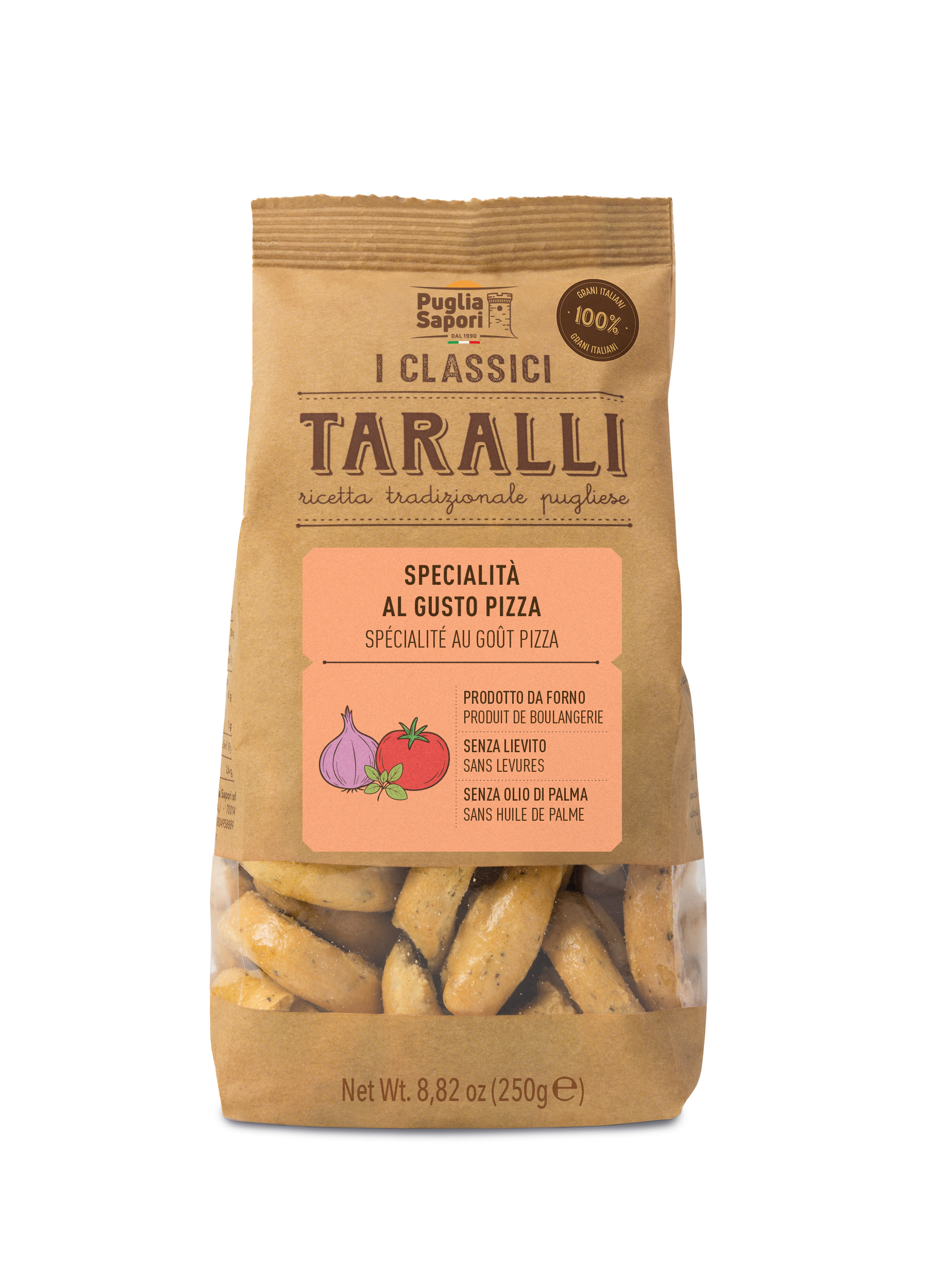 Puglia Sapori Taralli  с вкус на пица 250 гр