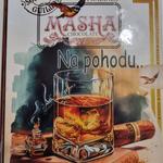 name} Шоколади Masha Красива кутия с белгийски бонбони във формата на книга -Уиски с пура 85 гр