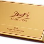 name} Шоколади Lindt Swiss Thins 77 бр шоколадчета от чист тъмен шоколад, 200 гр 