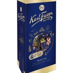 name} Шоколади Karl Fazer, Селекция от млечен шоколад, свежа мента, черен шоколад и ягодов йогурт
