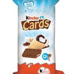 name} Шоколади Ferrero Kinder карти с пълнеж от млечен и какаов крем 307 гр 24 бр