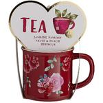name} Специален повод Becky's Red Flowers Комплект чай и чаша 