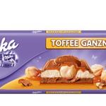 name} Шоколади Milka Алпийски млечен шоколад с карамелен пълнеж и цели лешници 300 гр