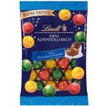 name} Шоколади Lindt Индивидуално опаковани мини топки, направени от фин млечен шоколад от Алпите 100 гр