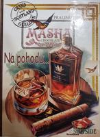 Masha Красива кутия с белгийски бонбони във формата на книга - Уиски с пура 2 85 гр.