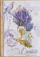 Masha Красива кутия с белгийски бонбони във формата на книга - Лавандула 2 200 гр.
