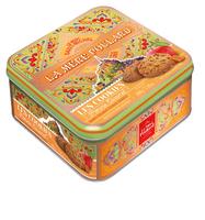 La Mère Poulard Бисквити с ябълка и карамел в метална кутия 200 гр