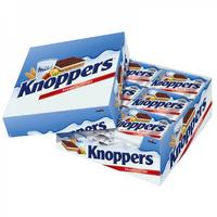 Knopper Хрупкави вафли с млечен крем и лешникова нуга 24 бр 600 гр