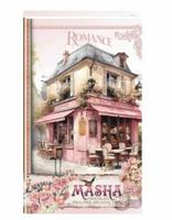 Masha Красива кутия с белгийски бонбони във формата на книга - Романтичното кафене 200 гр