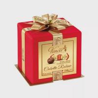 Vanoir Рубинено кубче от велур пълно с шоколадови лешникови топчета 205 гр