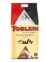 Toblerone смесен Бял,Млечен,Черен шоколад 32 бр.256 гр 