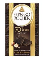 Ferrero Rocher Тъмен шоколад Rocher 70% с лешников пълнеж и парченца лешник 270 гр