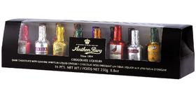 Anthon Berg шоколадови бутилки с ликьор на различни алкохолни напитки 250 гр.