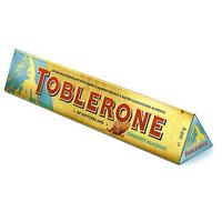 Toblerone Швейцарски млечен шоколад със солени карамелизирани бадеми (14%) с мед и бадемова нуга (8%) 360 гр.