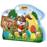 Argenta Подаръчна опаковка с индивидуално опаковани фигурки на зайчета от плътен млечен шоколад 100 гр
