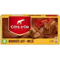Côte D'Or 8 индивидуално опаковани пралини от млечен шоколад с лешниково-бадемов крем пълнеж 200 гр