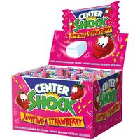 Дъвки Shock с течен пълнеж и вкус на ягода 100 бр 400 гр