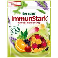 Em-eukal ImmunStark 90g Билкови плодови бонбони с витамини С, D3 и цинк.