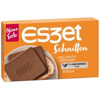 Eszet 8 топинг блокчета за хляб от пълномаслен млечен шоколад с нарязани фъстъци 75 гр