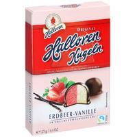 Halloren Топки с ягодово-ванилов крем в млечен шоколад 125 гр